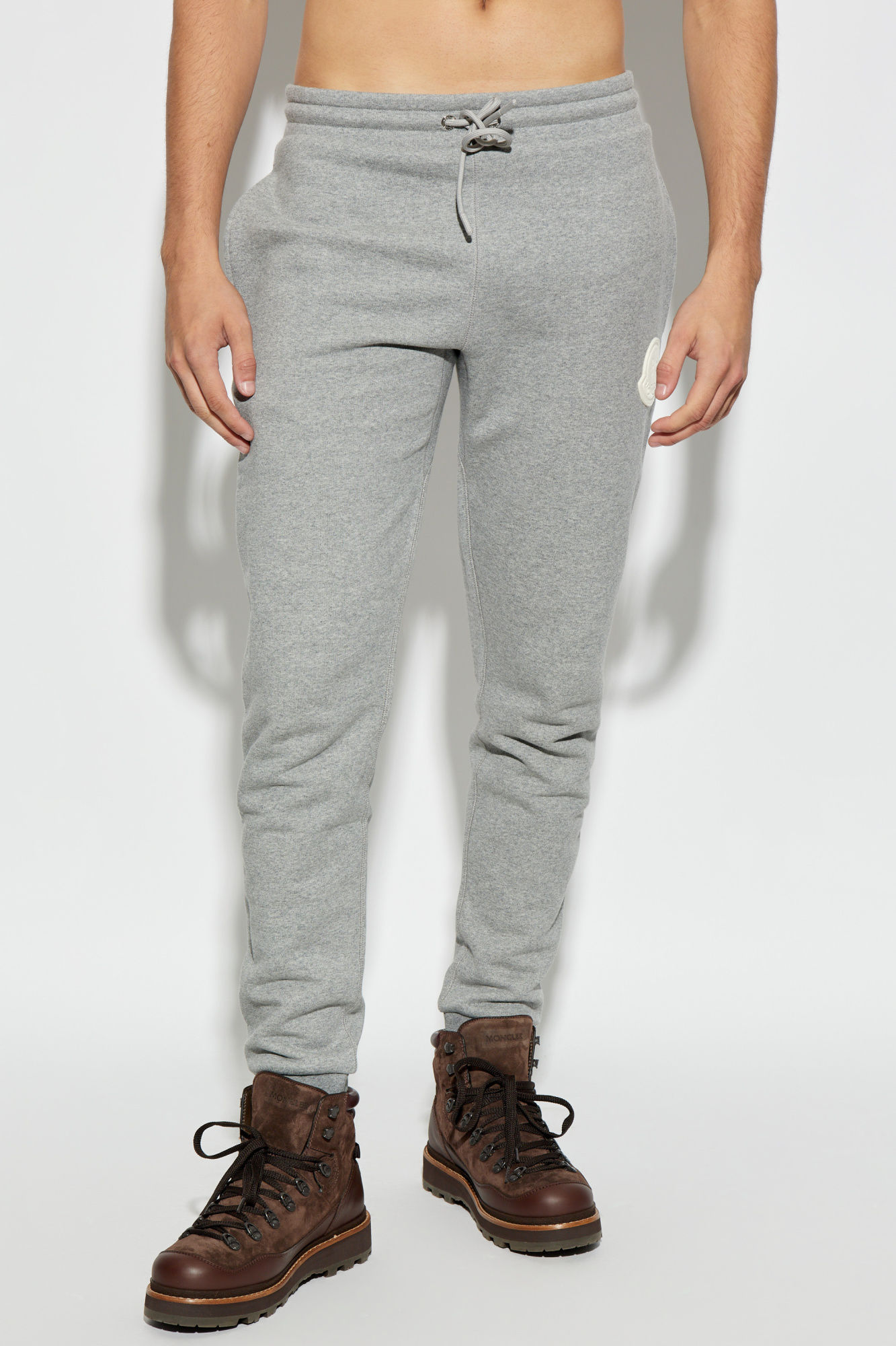 Moncler grey tracksuit bottoms on sale